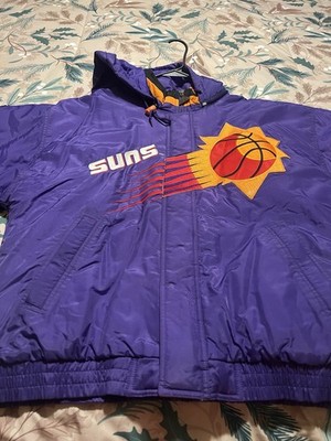 90s Vintage Phoenix Suns Apex One Insulated Bomber Jacket Size Lg