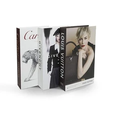 Coffee Table Decorative Books For Home Decor Fake Aesthetic Decor 3 Piece Set