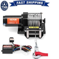 Atv Winch 3000 Lb 12v Small Utv Off-road Towing Steel Cable Remote Waterproof Atv Winch 3000 Lb 12v Small Utv Off-road Towing Steel Cable Remote Waterproof