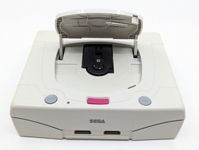 Sega Saturn White Console HST-3220 NTSC-J Japan Tested w/ Controller & Cables