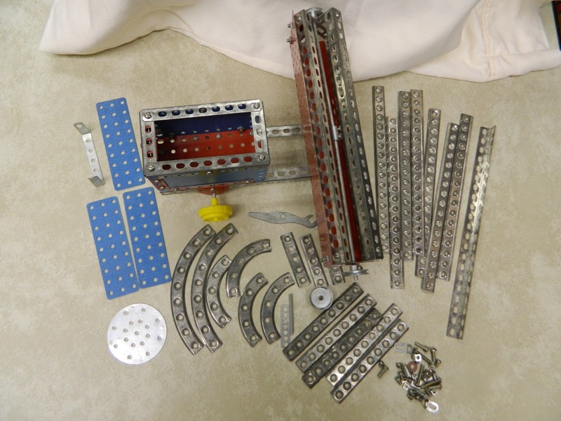 Vintage AC Gilbert Erector Set Spare Parts  with screws and nuts