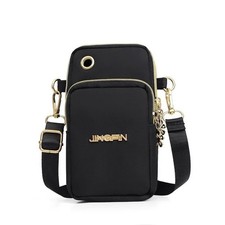 Mini Mobile Phone Bag Womens Crossbody 3-Layer Wallet Shoulder Purse Pouch Case