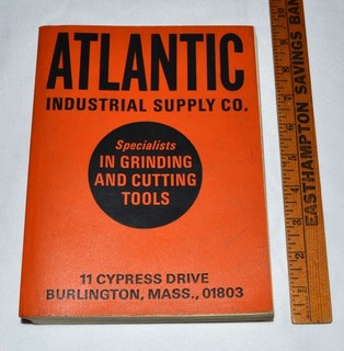 Rare 1975 Atlantic Industrial Supply Grinding & Cutting Tools Catalog 900 Pages