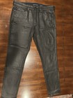 Spanx by Sara Blakely Faux Leather Black Pants Men’s 32 5 Pocket, Skinny — photo 1