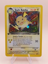 Dark Raichu 1st Edition Secret Holo Rare Team Rocket 83/82 Pokemon Card - 1999 on eBay