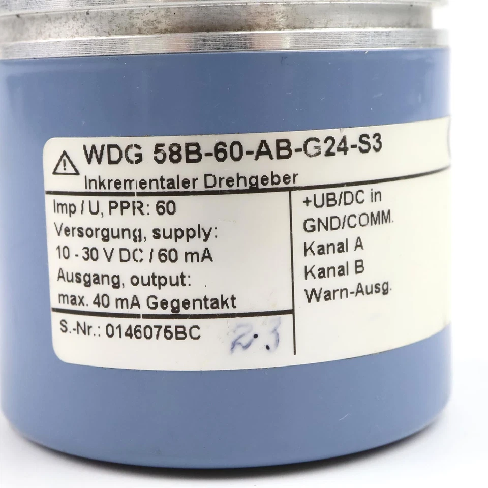 Wachendorff Drehgeber WDG 58B-60-AB-G24-S3 GEB - Image 2 of 3