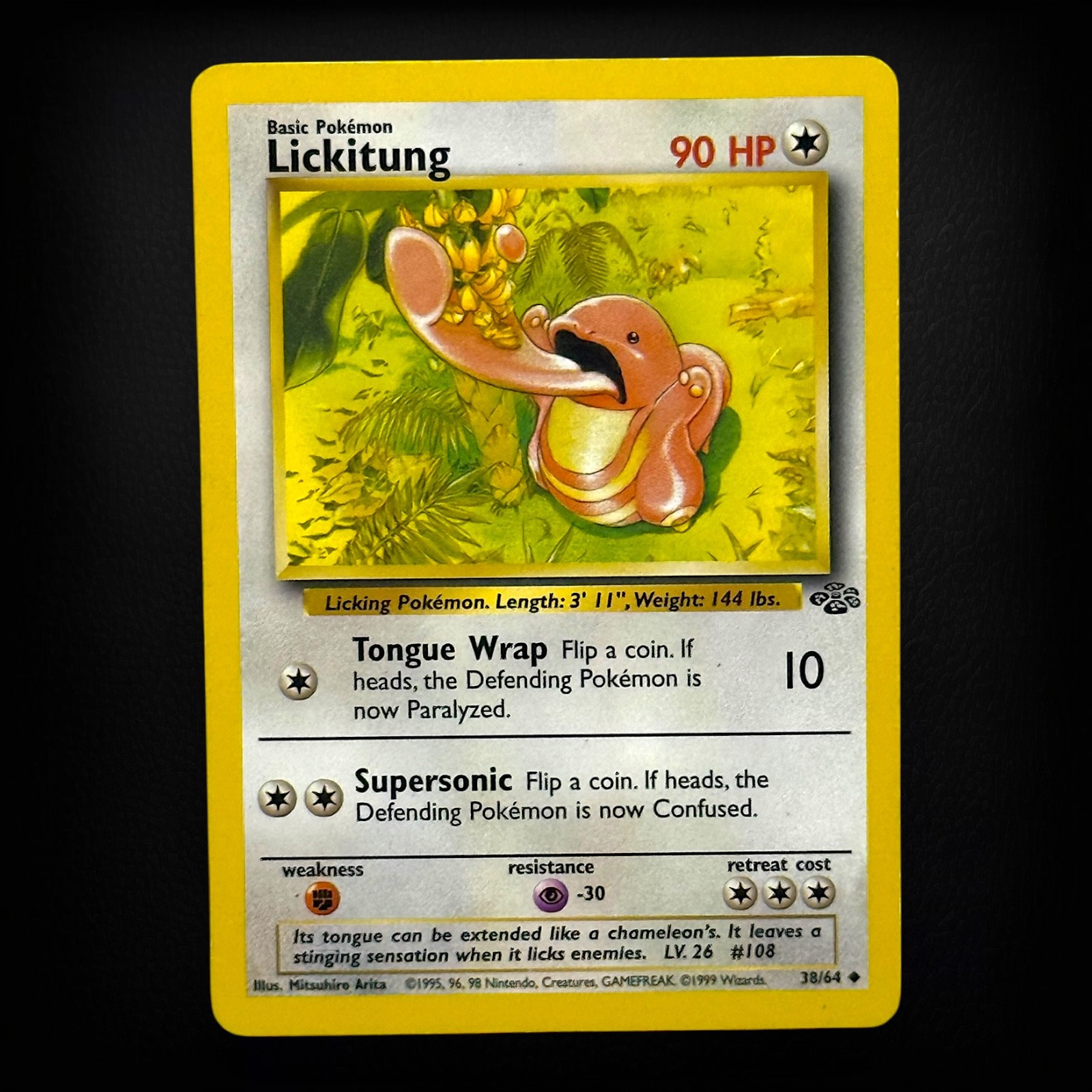 Pokemon TCG Jungle Lickitung #38/64 Uncommon WoTC Vintage LP