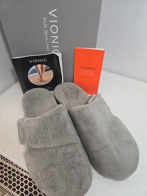 Vionic Gemma Gray Slippers Women U.S. Size 9 Original Box