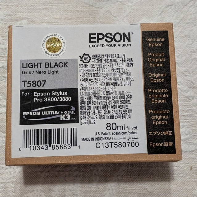 Epson véritable 3880 Encre d'imprimante T580 Encres