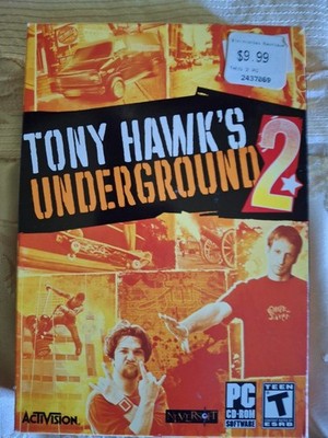 TONY HAWK'S UNDERGROUND 2 PC Game (Activision 2004) 3 Discs