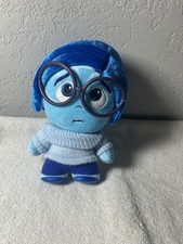 Disney Store Pixar Inside Out Sadness Blue Emotion 8" Plush Doll Toy Collectible