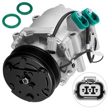 Air Conditioning Compressor With Clutch Fits 2001-2005 Honda Civic 1.7l 77613