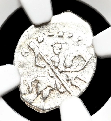 RUSSIA. Ivan IV "The Terrible", 1533-1584. Silver Kopek, Novgorod mint, NGC XF45