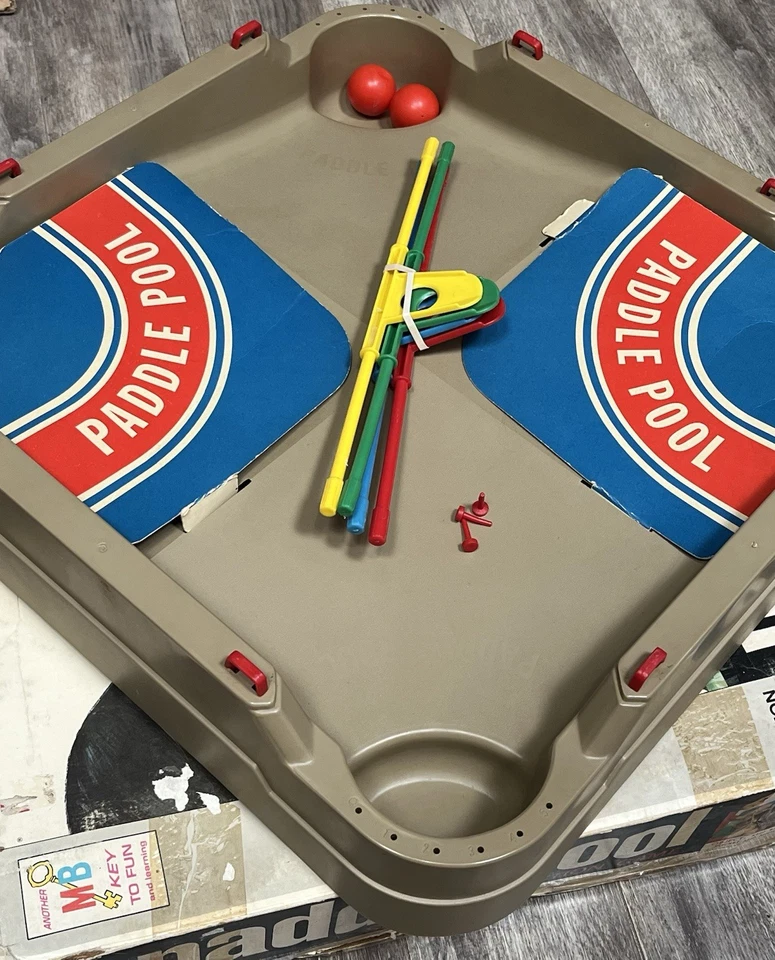 Paddle Pool 1970 Milton Bradley VINTAGE Board Action Ball Game Original Box VGC! - Image 4 of 4