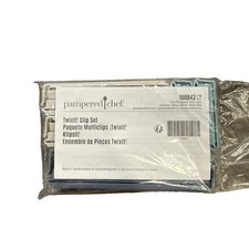 Pampered Chef Twixit Clip Set #100843 Grey/ B...