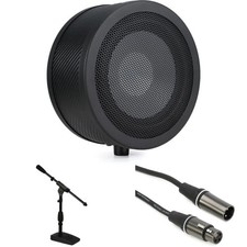 Solomon LoFReQ Sub-style Dynamic Microphone Bundle with Stand and Cable - Black