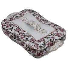 Haviland Limoges Schleiger 1187 Pink Lidded Casserole Dish 9” OD Antique 1880's