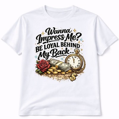 Loyal Behind My Back Graphic T Shirt Trendy Custom Style Tee Womens White Top