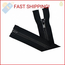 ANPURZII 2PCS 5 27 Inch Black Separating Jacket Zippers for Sewing Coats, Molde