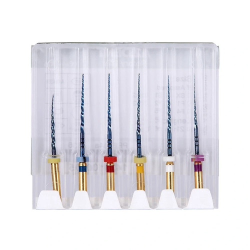 Dentale Endo Rotante File Calore Attivato Conico Oro NITI Uso Motore 21/25mm - Foto 10 di 29
