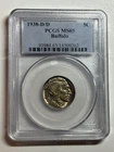 1938-D/D Buffalo Nickel PCGS MS65