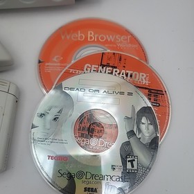 Sega Dreamcast Console System HKT-3020 with Dead or Alive 2, Tested Working 