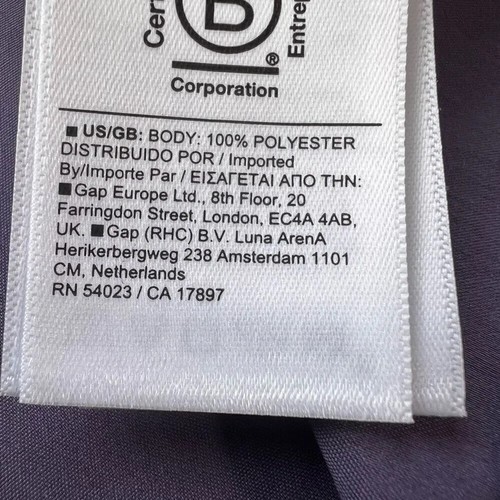 Camicia donna Athleta viola tinta unita orlo curvo manica lunga con bottoni taglia small - Foto 5 di 8