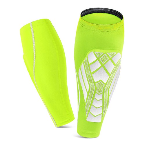 Compression Brace Shin Sports Socks Calf Sleeve Sports Running Leg Foot Support - Picture 13 of 18