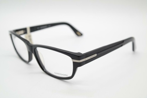 Vintage Davidoff 91022-8840 Schwarz Silber Oval Brille Brillengestell NOS - Bild 3 von 6