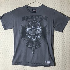WWE 2008 Wrestling SHIRT Sz M Long Live the King Vive Diu Rex MMX Return to Fear