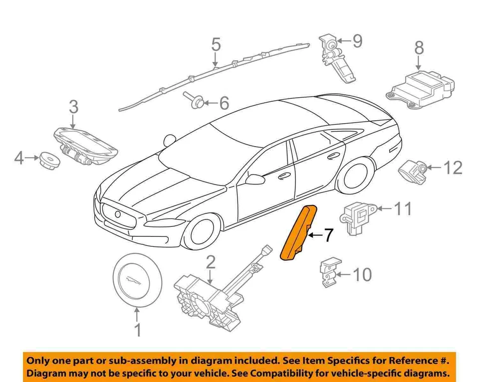 Juego completo de asientos negros OEM 2013 2014 2015 Jaguar XF Foto 3 de 4