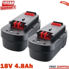 4800mAh 18V for Black and Decker HPB18 18 Volt 4.8Ah Battery HPB18-OPE 244760-00