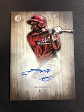 Phil Ervin Reds Signed 2014 Bowman Inception Baseball Card #PA-PE Auto 1