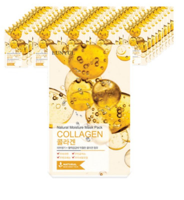 EUNYUL COLLAGEN Natural Moisture Face Mask Sheet Pack Skin Vitality 22ml*50ea