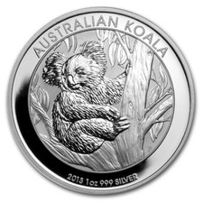 1 oz Silver Coin Australia Koala 2013 107.60 per troy oz