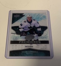 18/19 UD Ice Dylan Gambrell Ice Premieres /999 #67 Sharks