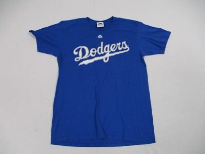 Majestic Los Angeles Dodgers Joc Pederson Shirt Men Size Medium Blue MLB