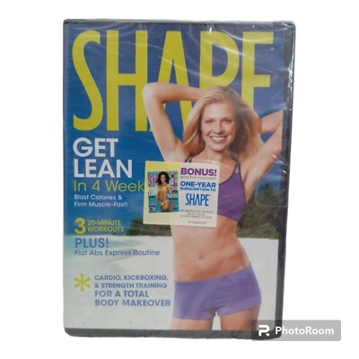 Shape DVD 2009 Get Lean In Four Weeks New Sealed 