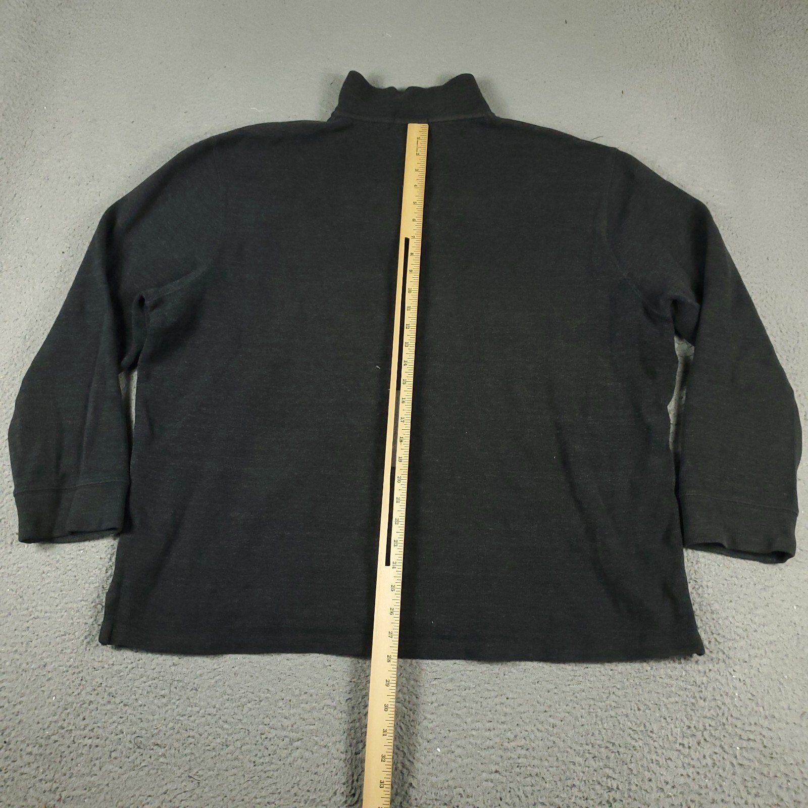 Maglione Ralph Lauren uomo 2XL grigio pony 1 4 zip pullover felpa *