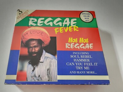Reggae Fever Hot Hot Reggae 3 CD Box Set Bob Marley,Greyhound,Ruddt Thomas,More