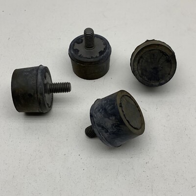 (4-Pack) Anti-Vibration Mount Male Buffer Rubber Feet 3/8'' Threaded Studs