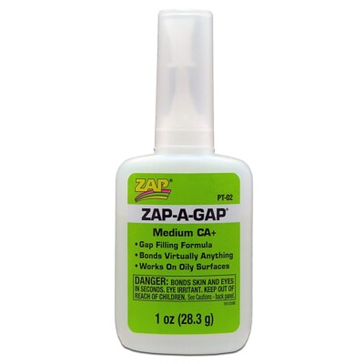 ZAPPT-02 Zap-A-Gap Filler: 1oz Zap-a-Gap CA+ 12 Seconds