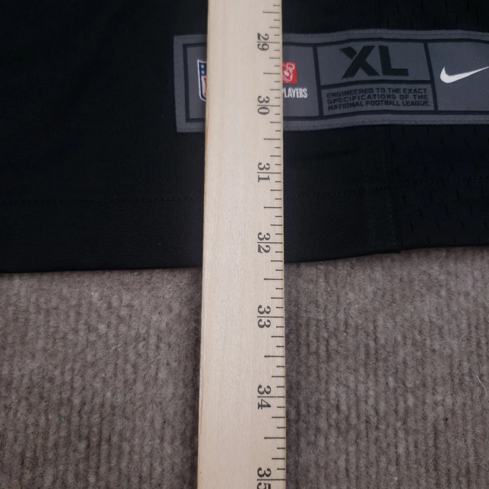 Mike Wallace 匹兹堡钢人队球衣男式 XL 码黑色黄色 #17 耐克 MW5 — 第 4/4 张图片