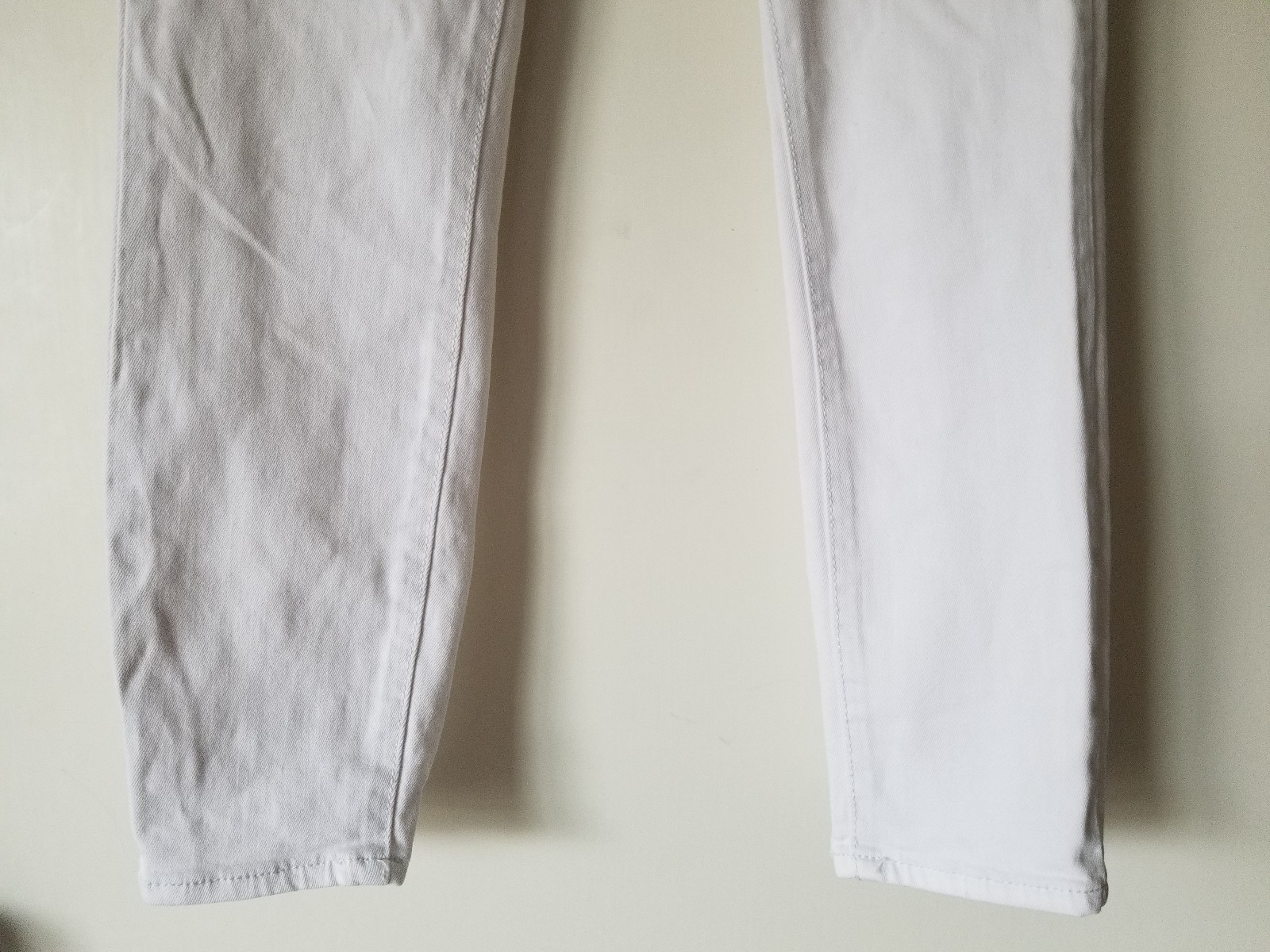 Old Navy The Rock Star Basic Solid White Button U… - image 3