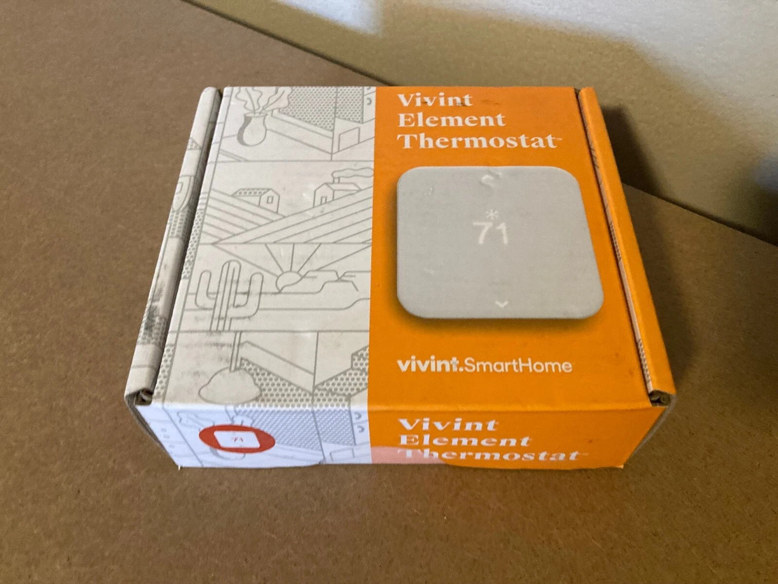 Vivint Element VS-ELEM02-001 V2 Smart Thermostat Sealed