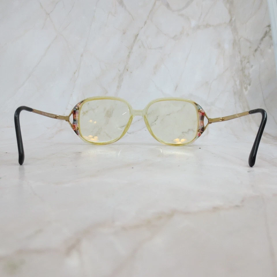 Marco de gafas Luxottica Skypink vintage para mujer borde completo transparente cuadrado 125 Foto 4 de 4