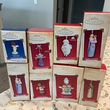 HALLMARK MARY'S ANGELS "HEAVENLY CAROL" EDITION CHRISTMAS ORNAMENT Set Of 8