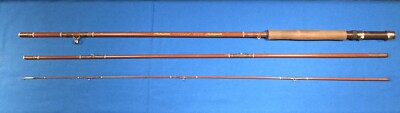 Vtg Shakespeare Fly Rod 3 Pc FY12R 8 Ft Fiberglass 7/8 Line VG Rare