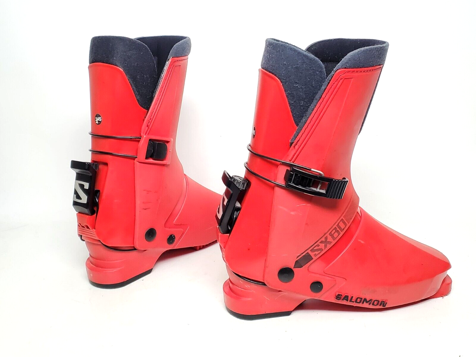 Scarponi da sci alpino downhill ingresso posteriore SALOMON SX 80 vintage uomo taglia 345 MP 27 5