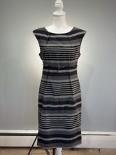 SALE! Black/Gray Calvin Klein Sheath Dress Size 10 VGUC